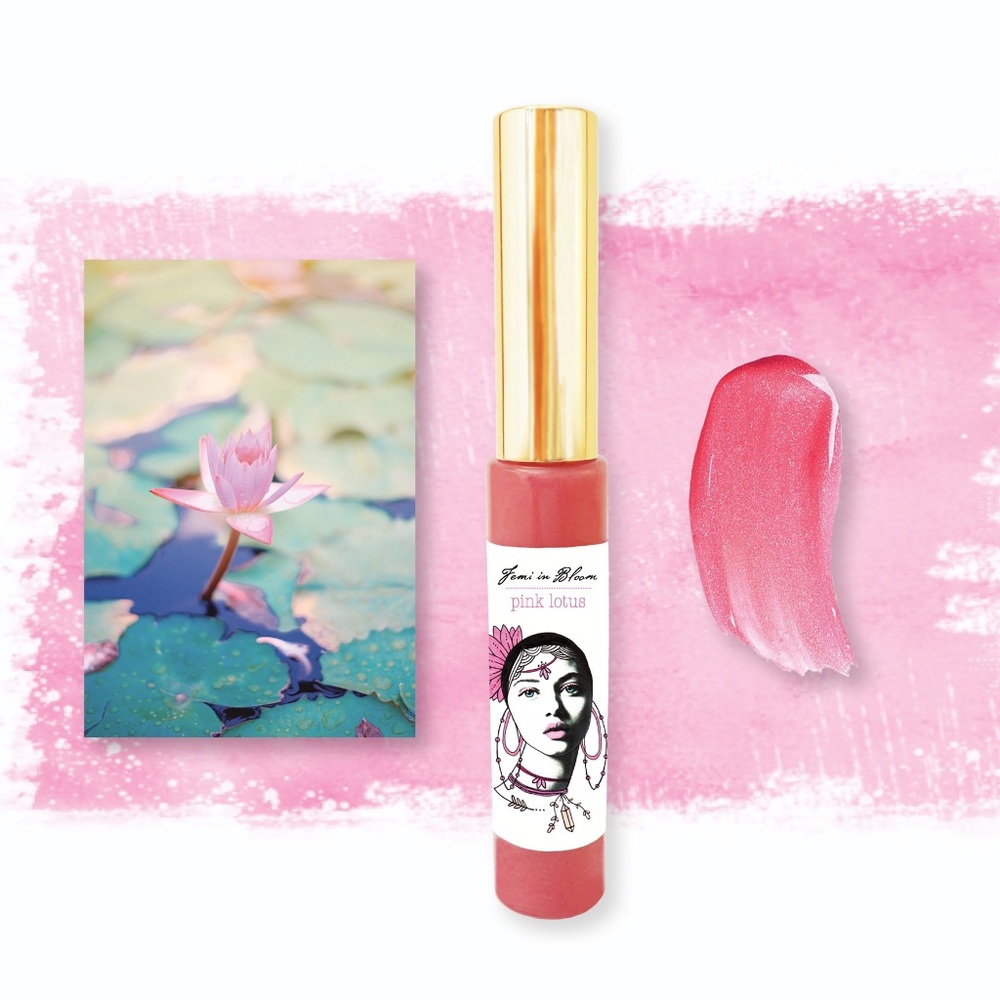Sheer Pink Tint Organic Lip Gloss Plumper Treatment